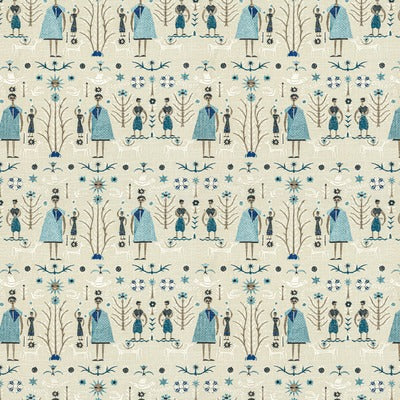 Stout Fabrics , Unleash Unleash, Blue color, Multipurpose Embroideries style type , pattern number  UNLE-1