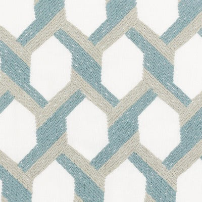 Stout Fabrics , Wasco Wasco, Spa color, Drapery Embroideries style type , pattern number  WASC-2