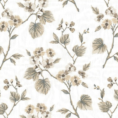 Stout Fabrics , Weber Weber, Brown color, Multipurpose Embroideries style type , pattern number  WEBE-2