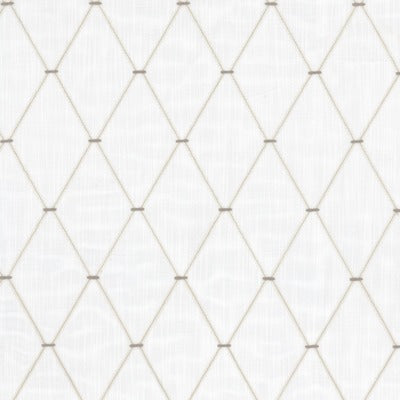 Stout Fabrics , Yokel Yokel, White color, Drapery Embroideries style type , pattern number  YOKE-2