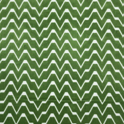 Stout Fabrics , Zagg Zagg, Green color, Upholstery Velvet style type , pattern number  ZAGG-3