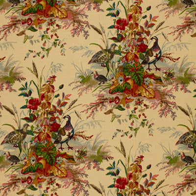 Schumacher Fabrics , a selection of fabrics such as velvet, damask, cotton, silk, linen and sheers.