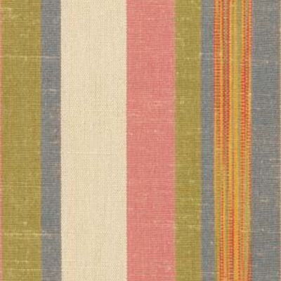 ROBERT ALLEN FABRICS-CANOPY STRIPE -PEONYMULTI