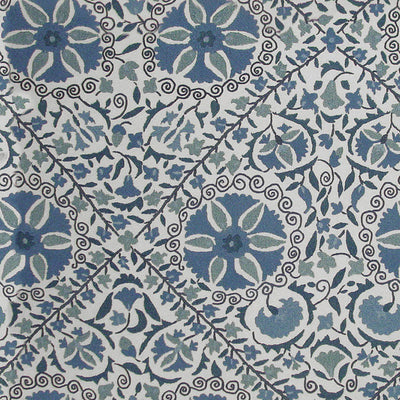 SCHUMACHER FABRICS -1276002-MADURA FLORAL STITCHERY
