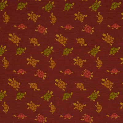 ROBERT ALLEN FABRICS-LITTLE TURTLES -MERLOT