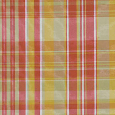 BEACON HILL FABRICS-DOUBLE PLAID -MANGOBUTTER