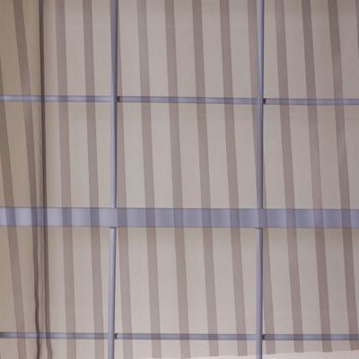 ROBERT ALLEN FABRICS-STRIPED NET -FIG