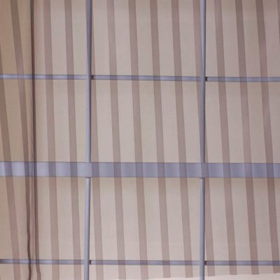 ROBERT ALLEN FABRICS-STRIPED NET -FIG