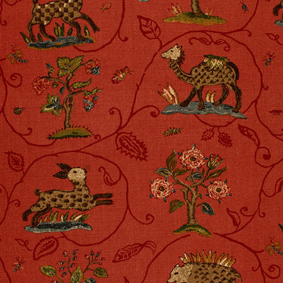 Schumacher Fabrics , a selection of fabrics such as velvet, damask, cotton, silk, linen and sheers.
