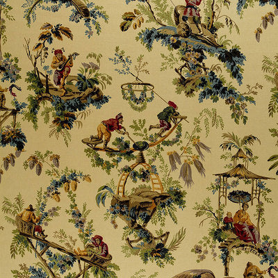 Schumacher Fabrics , a selection of fabrics such as velvet, damask, cotton, silk, linen and sheers.
