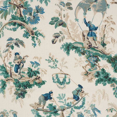 Schumacher Fabrics , a selection of fabrics such as velvet, damask, cotton, silk, linen and sheers.