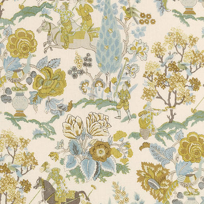 Schumacher Fabrics , a selection of fabrics such as velvet, damask, cotton, silk, linen and sheers.