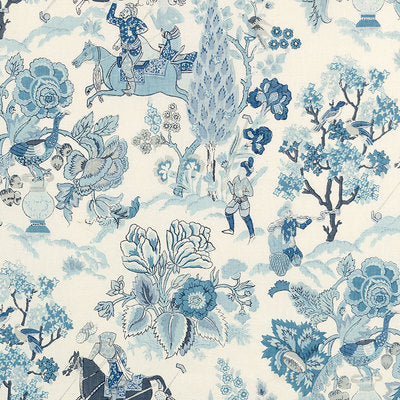 Schumacher Fabrics , a selection of fabrics such as velvet, damask, cotton, silk, linen and sheers.