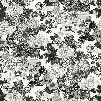 Schumacher Fabrics , a selection of fabrics such as velvet, damask, cotton, silk, linen and sheers.