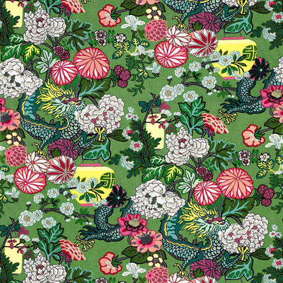 Schumacher Fabrics , a selection of fabrics such as velvet, damask, cotton, silk, linen and sheers.