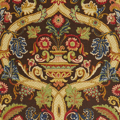 Schumacher Fabrics , a selection of fabrics such as velvet, damask, cotton, silk, linen and sheers.