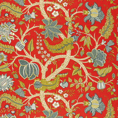 Schumacher Fabrics , a selection of fabrics such as velvet, damask, cotton, silk, linen and sheers.