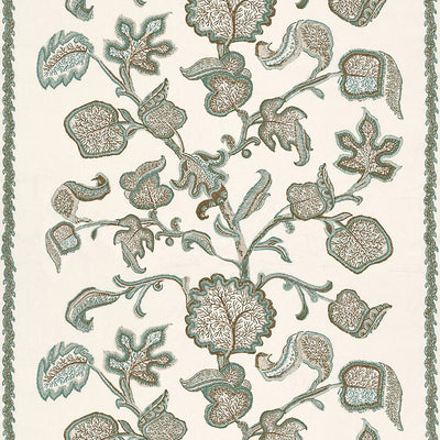 SCHUMACHER FABRICS -173612-PALAMPORE BLOCK PRINT