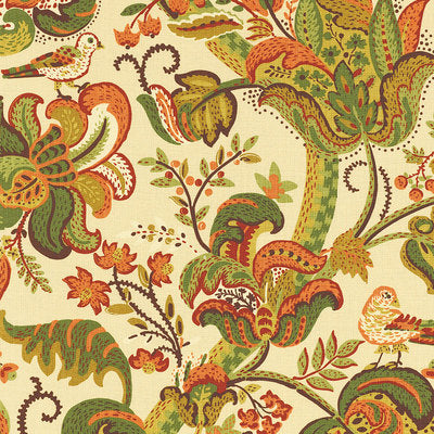 Schumacher Fabrics , a selection of fabrics such as velvet, damask, cotton, silk, linen and sheers.
