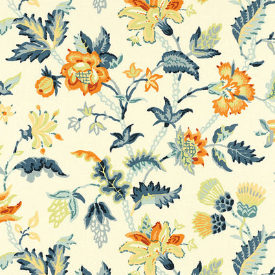 SCHUMACHER FABRICS -173692-ALANA FLORAL VINE