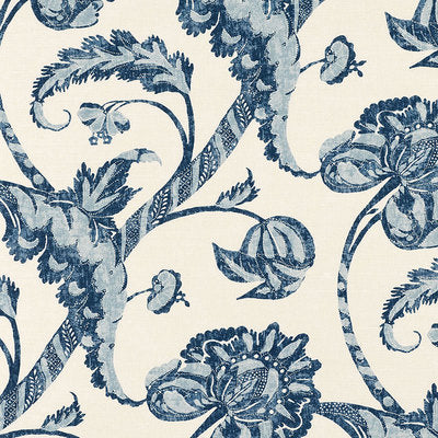 Schumacher Fabrics , a selection of fabrics such as velvet, damask, cotton, silk, linen and sheers.