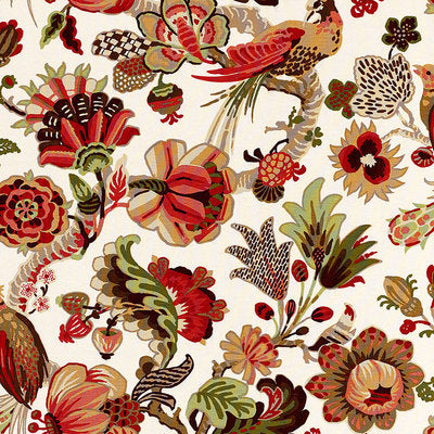 Schumacher Fabrics , a selection of fabrics such as velvet, damask, cotton, silk, linen and sheers.