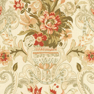 Schumacher Fabrics , a selection of fabrics such as velvet, damask, cotton, silk, linen and sheers.