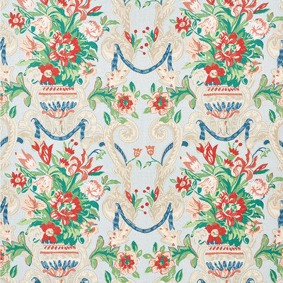 Schumacher Fabrics , a selection of fabrics such as velvet, damask, cotton, silk, linen and sheers.