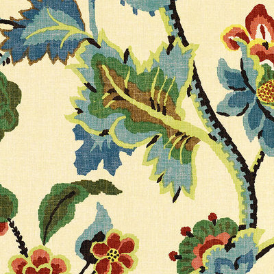 Schumacher Fabrics , a selection of fabrics such as velvet, damask, cotton, silk, linen and sheers.