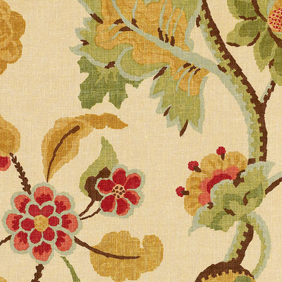 Schumacher Fabrics , a selection of fabrics such as velvet, damask, cotton, silk, linen and sheers.
