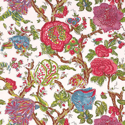 Schumacher Fabrics , a selection of fabrics such as velvet, damask, cotton, silk, linen and sheers.