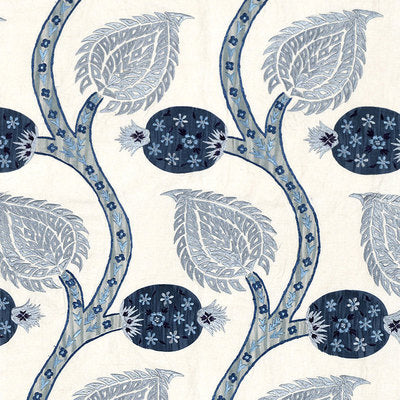 Schumacher Fabrics , a selection of fabrics such as velvet, damask, cotton, silk, linen and sheers.