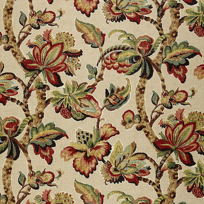 Schumacher Fabrics , a selection of fabrics such as velvet, damask, cotton, silk, linen and sheers.