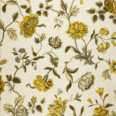 Schumacher Fabrics , a selection of fabrics such as velvet, damask, cotton, silk, linen and sheers.