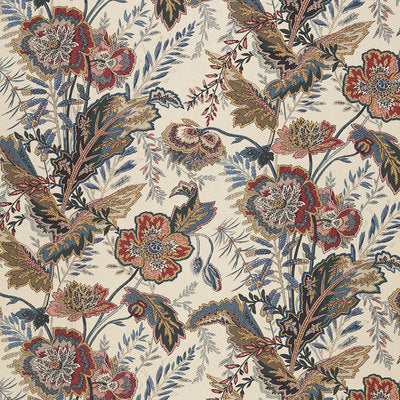 Schumacher Fabrics , a selection of fabrics such as velvet, damask, cotton, silk, linen and sheers.