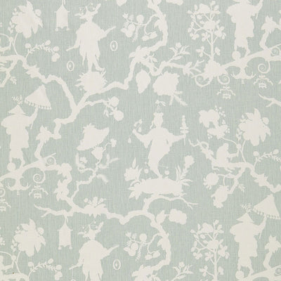 SCHUMACHER FABRICS -174580-SHANTUNG SILHOUETTE PRINT