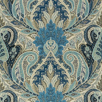SCHUMACHER FABRICS -174883-CAMBAY PAISLEY PRINT
