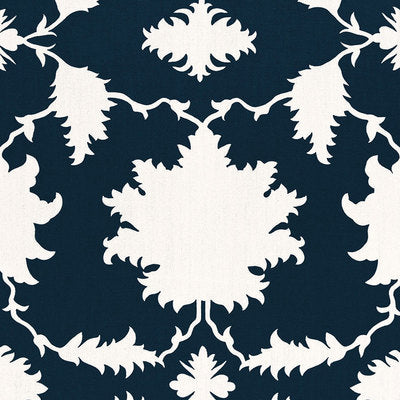Schumacher Fabrics , a selection of fabrics such as velvet, damask, cotton, silk, linen and sheers.