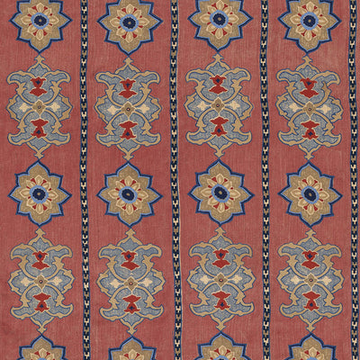 SCHUMACHER FABRICS -175180-TEMARA EMBROIDERED PRINT
