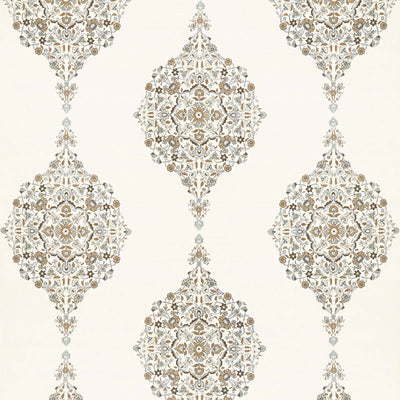 SCHUMACHER FABRICS -175320-MEHNDI LINEN PRINT