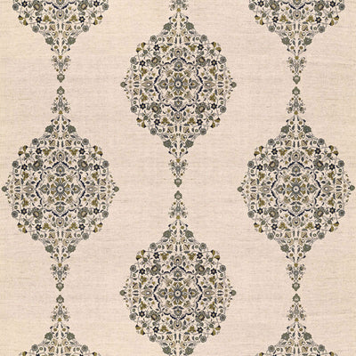SCHUMACHER FABRICS -175322-MEHNDI LINEN PRINT