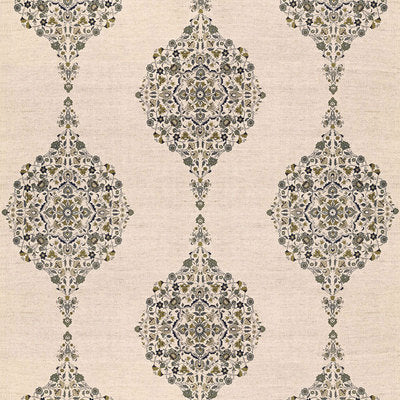 Schumacher Fabrics , a selection of fabrics such as velvet, damask, cotton, silk, linen and sheers.