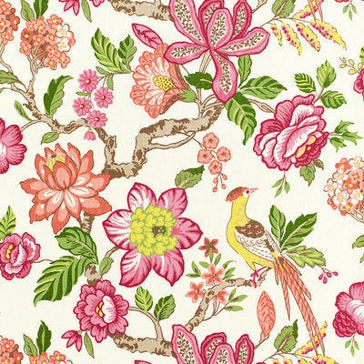 Schumacher Fabrics , a selection of fabrics such as velvet, damask, cotton, silk, linen and sheers.