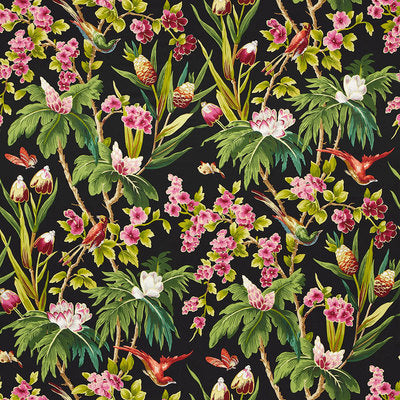 Schumacher Fabrics , a selection of fabrics such as velvet, damask, cotton, silk, linen and sheers.