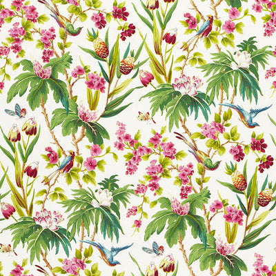 Schumacher Fabrics , a selection of fabrics such as velvet, damask, cotton, silk, linen and sheers.