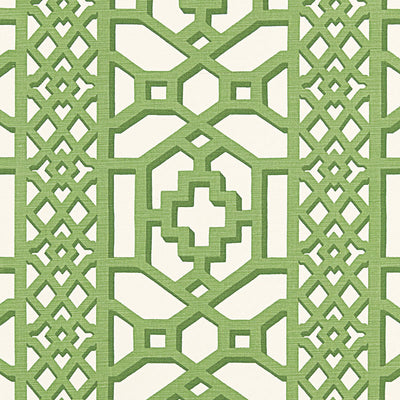 SCHUMACHER FABRICS -175741-ZANZIBAR TRELLIS MATTE