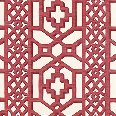 SCHUMACHER FABRICS -175742-ZANZIBAR TRELLIS MATTE