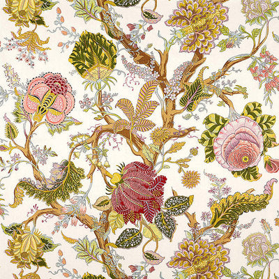 Schumacher Fabrics , a selection of fabrics such as velvet, damask, cotton, silk, linen and sheers.