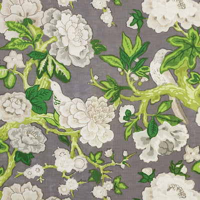 Schumacher Fabrics , a selection of fabrics such as velvet, damask, cotton, silk, linen and sheers.