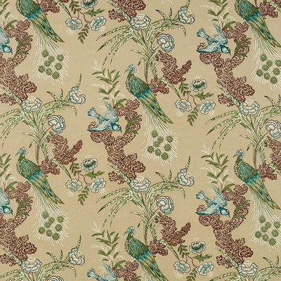 Schumacher Fabrics , a selection of fabrics such as velvet, damask, cotton, silk, linen and sheers.